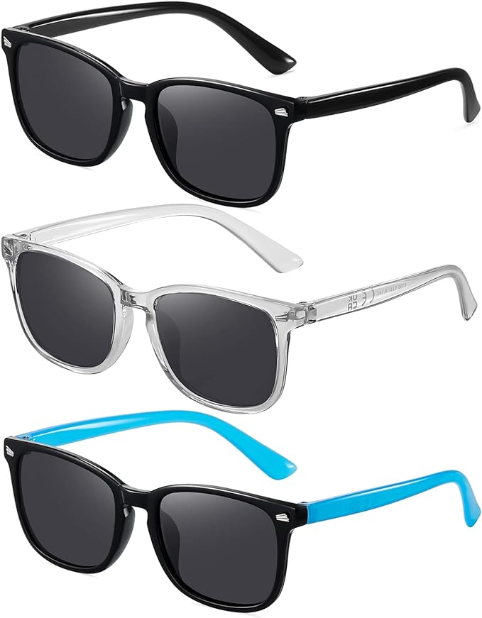 Sunglasses with flexible frame and UV protection