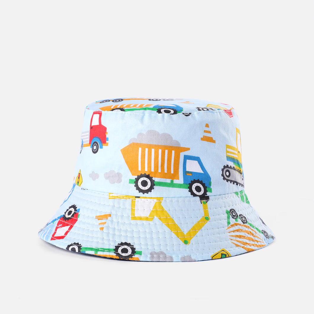 Toddler / Kid Transportation Pattern Bucket Hat