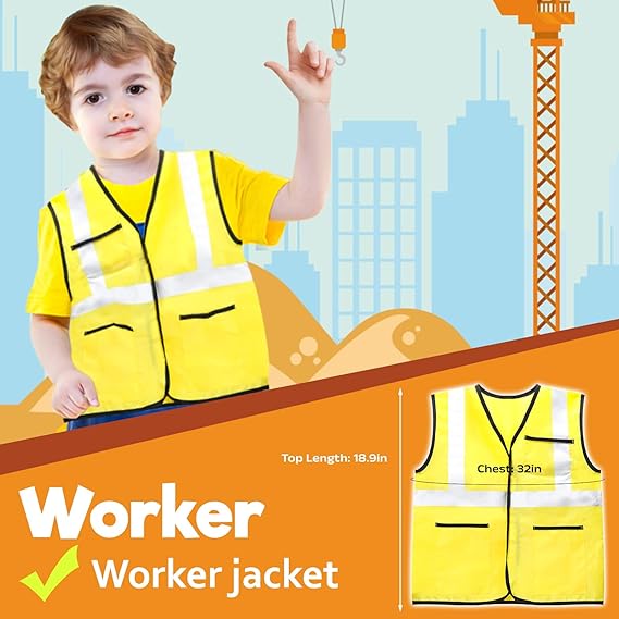 Construction Costume for Kids Boys Halloween Costumes