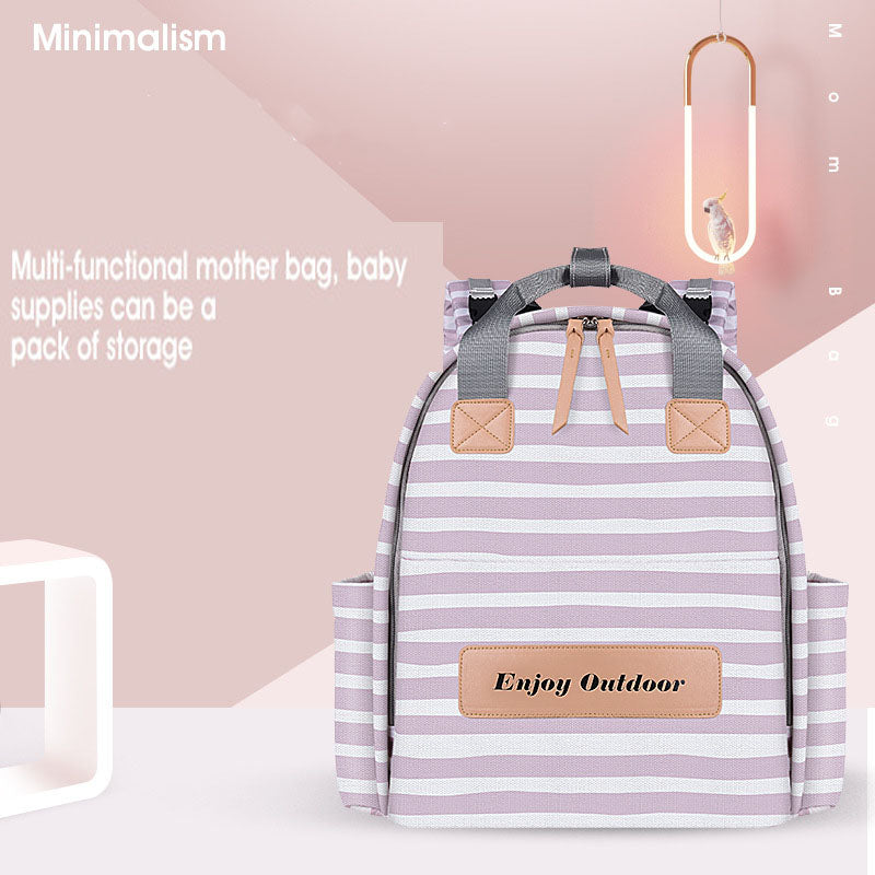 Multi-functional and Waterproof Mommy Backpack with Large Capacity for Diapering Essentials and Leisure