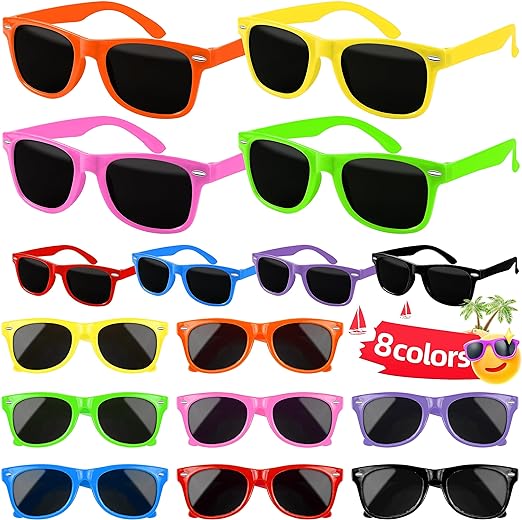 Sunglasses with UV400 Protection for Kids Party Favor, Boys and Girls