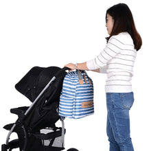 Load image into Gallery viewer, Multi-functional and Waterproof Mommy Backpack with Large Capacity for Diapering Essentials and Leisure
