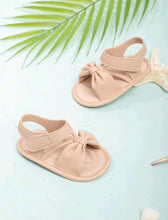 Load image into Gallery viewer, Baby Bow Decor Ankle Strap Sandals
