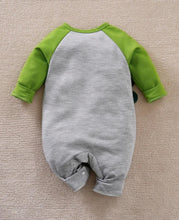 Load image into Gallery viewer, Baby Dinosaur Embroidery Raglan Sleeve Jumpsuit
