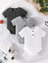 Load image into Gallery viewer, Baby Boy Half Button Bodysuit
