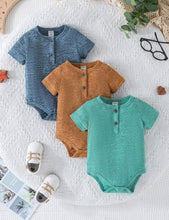 Load image into Gallery viewer, Baby Boy Half Button Bodysuit
