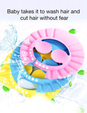 Load image into Gallery viewer, Baby Bath Cap, Child Waterproof Shampoo Cap With Ear Protection
