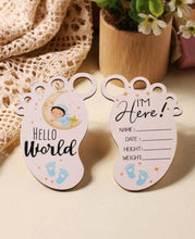 Load image into Gallery viewer, Baby 2pcs Slogan Graphic Stickers Photography Props
