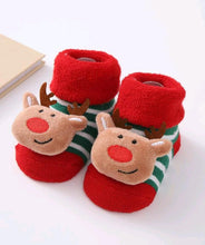 Load image into Gallery viewer, Newborn Baby Socks Thickened Anti-slip Christmas Socks
