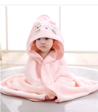 Load image into Gallery viewer, 1pc Infant Super Soft Absorbent Bath Towel With Hooded Design
