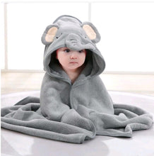 Load image into Gallery viewer, 1pc Infant Super Soft Absorbent Bath Towel With Hooded Design
