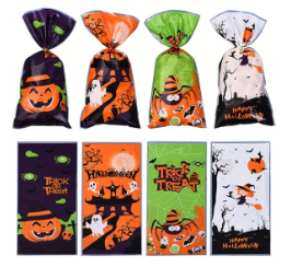 50pcs Halloween Candy Bag, Creative Tote Bag, Children's Day Gift Bag, Party Performance Decoration Bag (2.42)