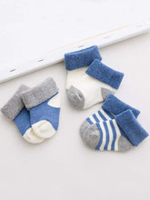 Load image into Gallery viewer, 3pairs Baby Color Block Socks
