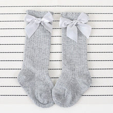 Load image into Gallery viewer, Sweet Solid Bow Decor Socks for Baby and Toddler Girl
