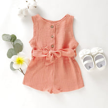 Load image into Gallery viewer, Baby Girl Button Front Romper
