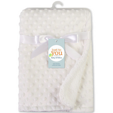 Load image into Gallery viewer, Dotted Fleece-lining Baby Blanket Swaddling Newborn Soft Bedding
