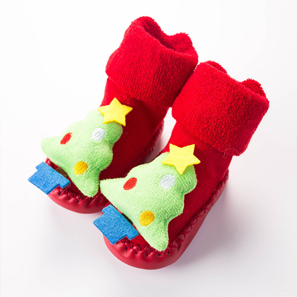 Baby Christmas Style 3D Cartoon Design Floor Socks