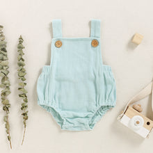 Load image into Gallery viewer, Baby Girl Solid Sleeveless Romper
