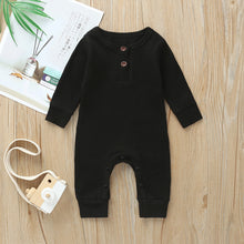 Load image into Gallery viewer, Baby Boy / Girl Cotton Knitted Style Solid Cardigan Long-sleeve Jumpsuit
