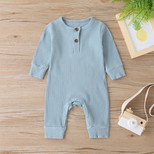 Load image into Gallery viewer, Baby Boy / Girl Cotton Knitted Style Solid Cardigan Long-sleeve Jumpsuit
