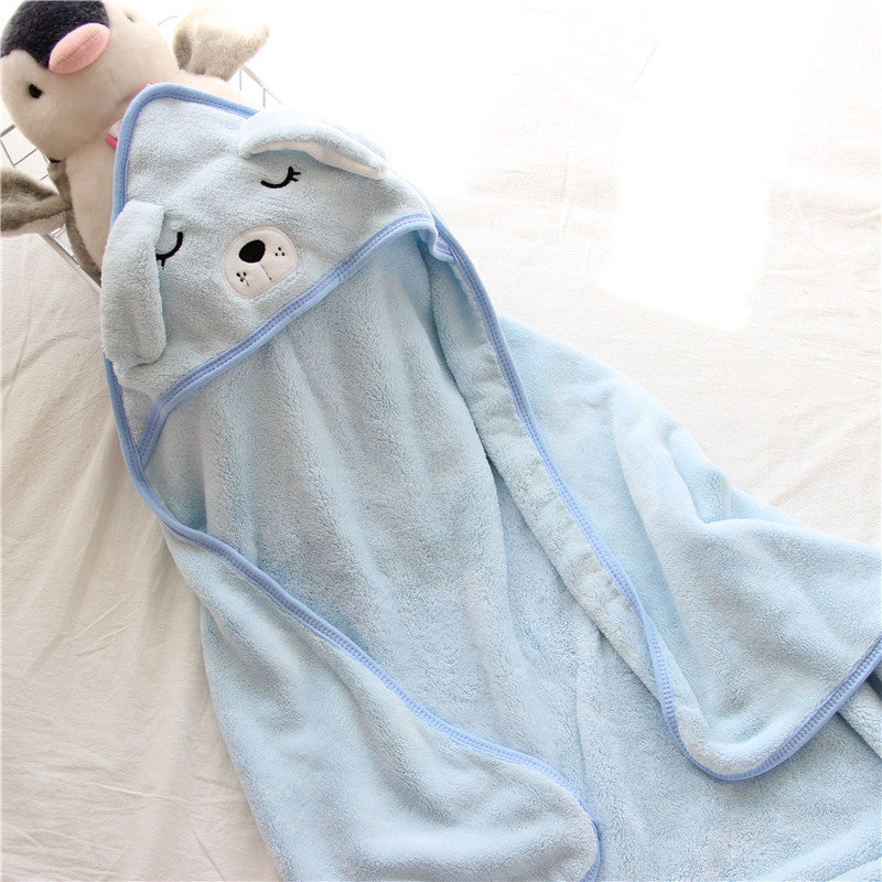 Baby Hug Blanket Spring Winter Autumn Newborn Air Conditioner Quilt Bath Towel Coral Fleece Hat Wrap Warm Birth Blanket Gift