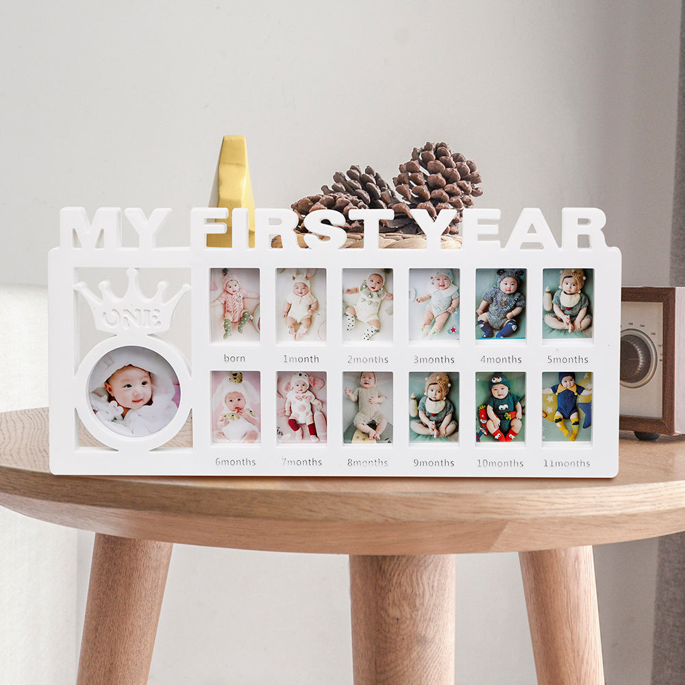 My First Year Frame Baby Picture Keepsake Frame for Photo Memories for Newborn Gifts