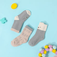 Load image into Gallery viewer, 3-pack Baby / Toddler Cute Cartoon Thick Terry Breathable Socks
