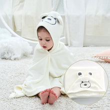 Load image into Gallery viewer, Baby Hooded Towel Bath Towel High-density Soft Absorbent Coral Fleece Bath Blankets Kids Bathrobe Household Bath Towel
