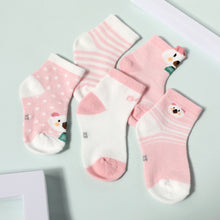 Load image into Gallery viewer, 5-pack Baby / Toddler Stripe Dots Cartoon Animal Pattern Socks
