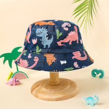 Load image into Gallery viewer, Baby / Toddler Allover Dinosaur Print Bucket Hat
