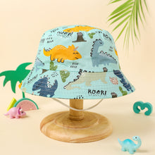 Load image into Gallery viewer, Baby / Toddler Allover Dinosaur Print Bucket Hat
