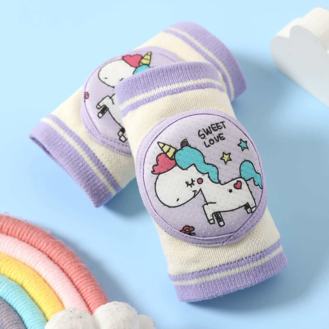 Baby / Toddler / Kid Cartoon Excavator Unicorn Graphic Antiskid Anti-fall Knee Pad