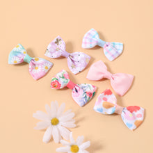 Load image into Gallery viewer, 6-pack Fruit Flower Pattern Ribbed Hair Clip for Girls
