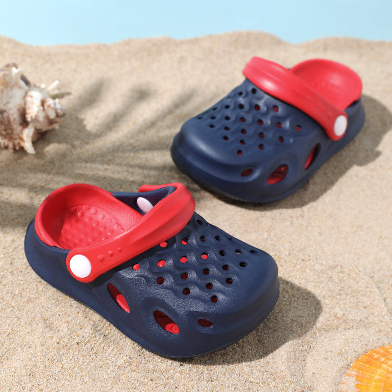 Toddler / Kid Two Tone Colorblock Hole Shoes Beach Shoes