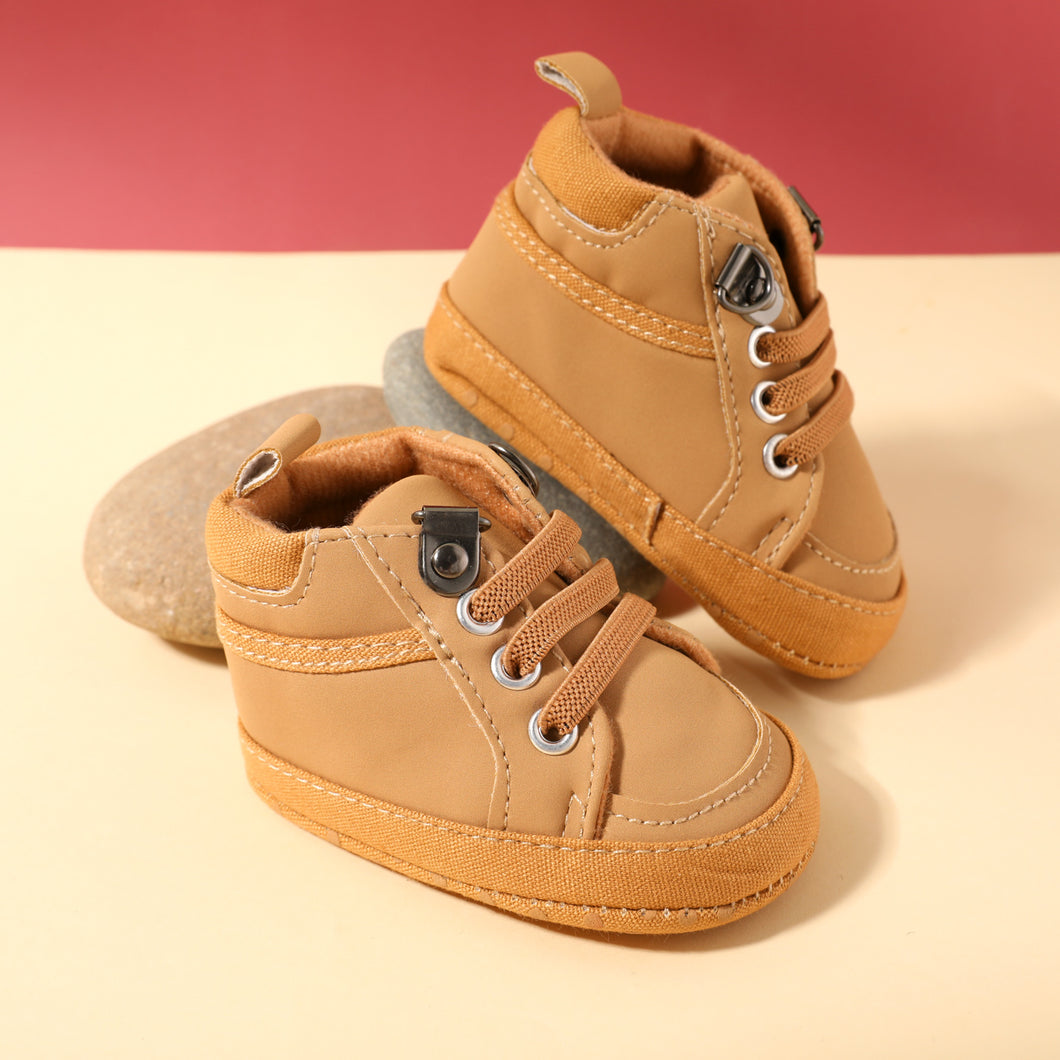 Baby / Toddler High Top Plain Prewalker Shoes