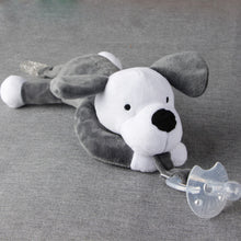 Load image into Gallery viewer, Soft Plush Toy Pacifier Holder with Detachable Pacifier for 0-40 Months
