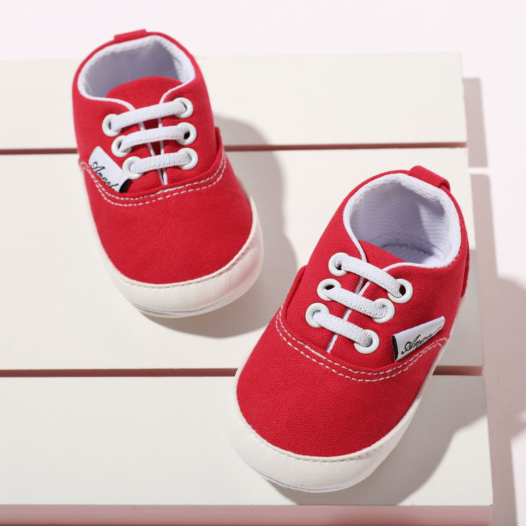 Baby / Toddler Letter Detail Classic Canvas Prewalker Shoes