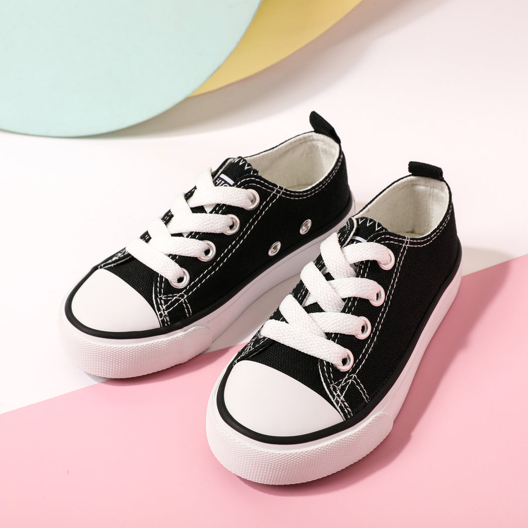 Toddler / Kid Solid Soft Sole Canvas Shoes