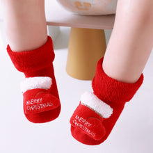 Load image into Gallery viewer, 5-pairs Baby / Toddler Christmas 3D Cartoon Decor Non-slip Socks
