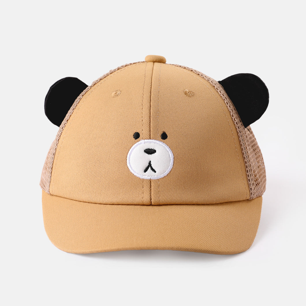 Toddler / Kid Cute Cartoon Little Bear Trucker Hat (The style of the hat adjustment buckle is random)