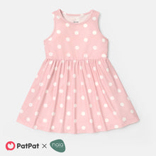 Load image into Gallery viewer, Naia Toddler/Kid Girl Heart Print/Polka dots Sleeveless Dress
