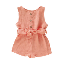 Load image into Gallery viewer, Baby Girl Button Front Romper
