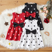 Load image into Gallery viewer, Polka dot Print Bowknot Dress
